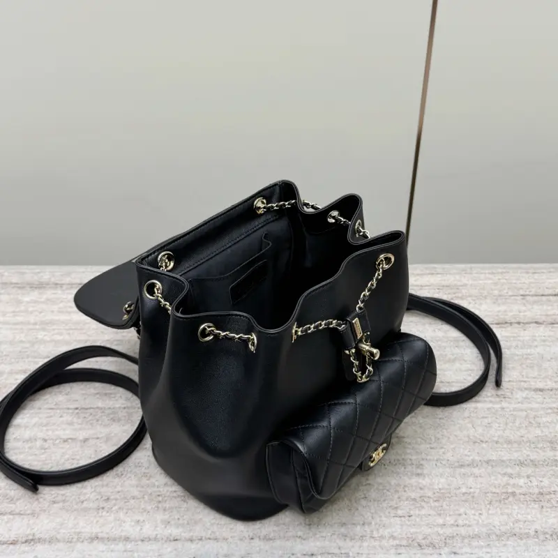 24inch double lid backpack tire bull black High Quality Bags - Image 5