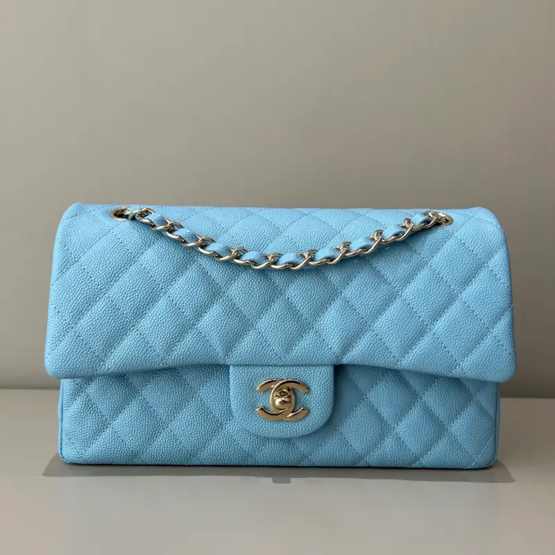 Medium 25cm Lychee Pattern Cowhide CM 2 High Quality Bags