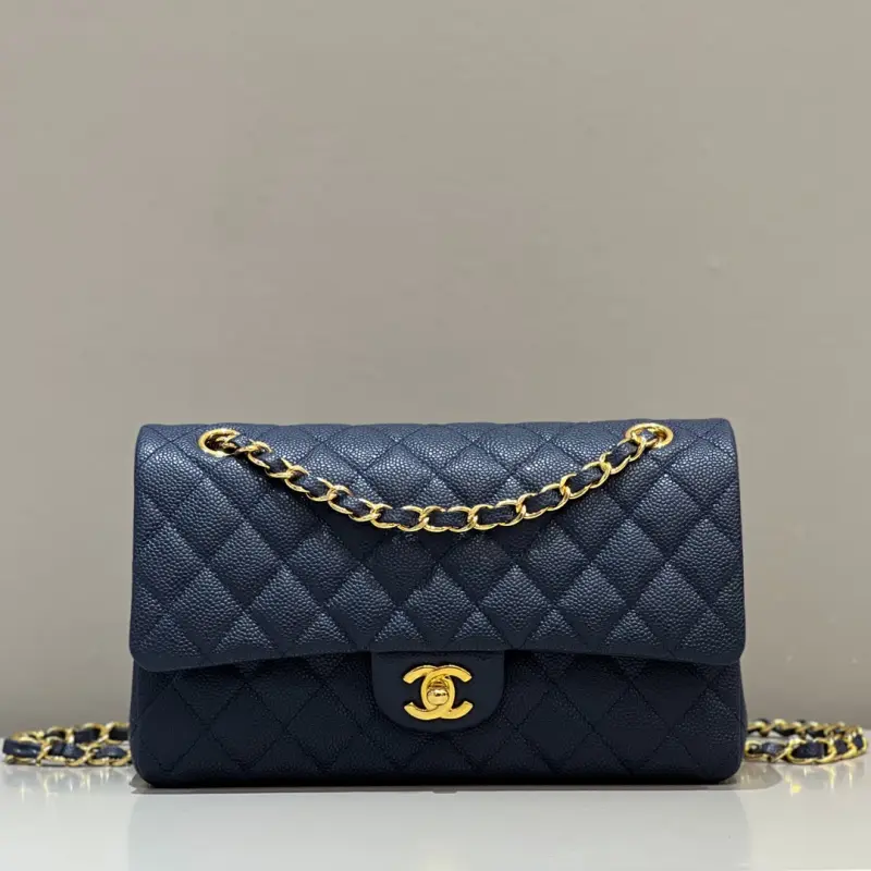 Medium 25cm Lychee Pattern Cowhide CM 8 High Quality Bags