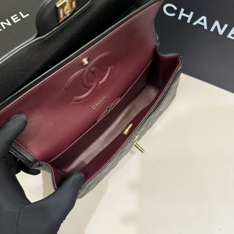 Medium 25cm Litchi Pattern Leather CM 9 High Quality Bags - Image 6